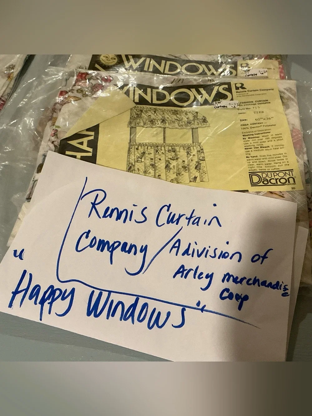 New in Package Old Stock Vintage Happy Windows 2 Sets